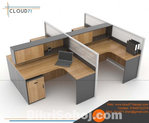Modern 4seater office cubicle